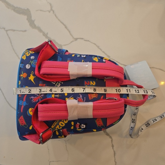 NWT 2024 Disney × Loungefly Mickey Minnie Figment 4 Parks Backpack main image 9